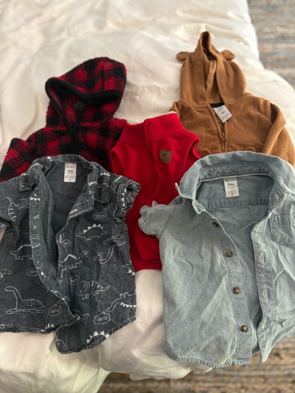 Baby Boy 9M Fall Winter Clothing Bundle 5pc